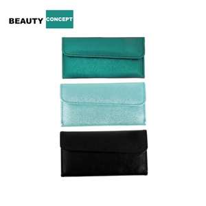 Custom Brand Eyelash Extension Tweezers Set Stainless Steel Tools Anti-Static Precision <b>Soft</b> Leather Case Includes Your Brand - Product Image 2