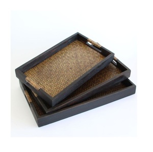 Plateau de service en bois d'acacia sur mesure, pour apéritif, vente en gros, 9 pièces - Product Image 1