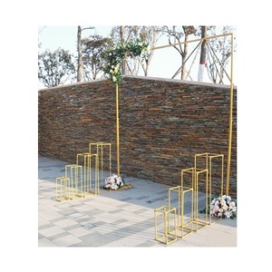 Fondo de diseño ventajoso Fondo decorativo de color dorado de hierro Uso de fiestas de boda de la más alta calidad - Product Image 1