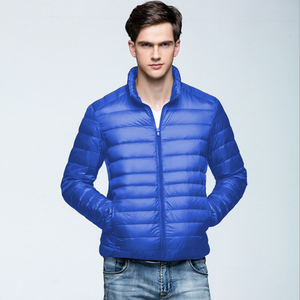 Veste en duvet de motard de style branché Doublure à glissière Veste en duvet de bombardier matelassée pour hommes - Product Image 2