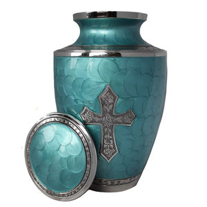 Csja — arc blanc en forme de croix gravée, cercle blanc, métal solide, laiton, idéal pour funérailles d'un adulte, Style américain/européen - Product Image 2