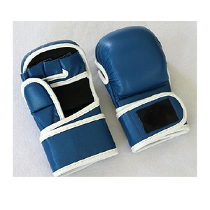 Gants de boxe MMA en cuir PVC de haute qualité Logo personnalisé Demi-doigts Art martial Euiptments - Product Image 1