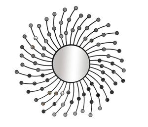 Antique Sunburst Shaped Metal <b>Wall</b> Decorative <b>Mirror</b> Vintage Style Metal <b>Wall</b> Art for Home Decor - Product Image 4