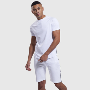 Short de sport 100% coton de haute qualité pour hommes Design uni et solide brodé Casual Custom Fitness Running Workout Sweat Shorts - Product Image 6