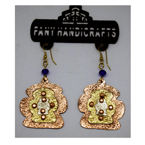 2026 pendientes japoneses verdes africanos huecos latón colibrí hueco geométrico tradicional plata aspecto colgante joyería para niñas - Product Image 1