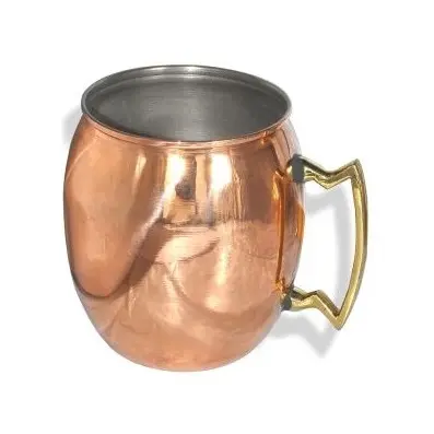 Custom Moscow Mule 100% Pure Copper Mugs Moscow Mule Metal Copper Drinking Cup with Fast Delivery