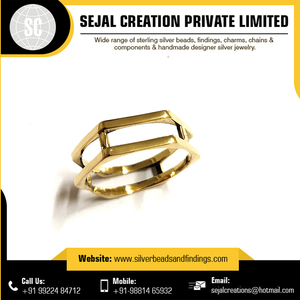 Anillos chapados en oro Tribal de Plata de Ley 925, oro de 14 quilates, oro de 18 quilates, barra de piedra cortada, ajuste de corazón, compromiso de aniversario de boda - Product Image 6