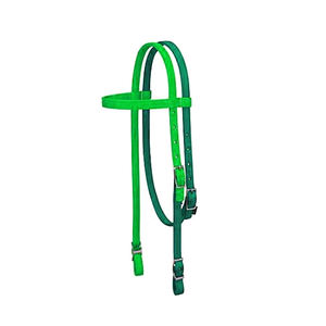 Cabecera de diseño de mosaico de nailon de dos tonos para montar a caballo Logotipo personalizado Estilo occidental ecuestre Disponible en todos los tamaños - Product Image 5