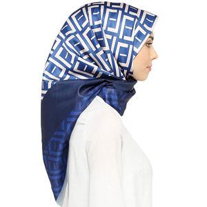 Hijab elástico de algodón para mujer, bufandas de cabeza lisas, estolas de alta calidad, al por mayor - Product Image 1