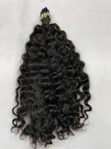 Micro Links I Tips 100% Cabello virgen de un solo donante Tight Curly Natural Curly Ondulado y recto U Tips Zero Shedding Cabello humano - Product Image 5