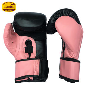 High Quality 14oz Cowhide Synthetic Leather Double Strap Kick Boxing/MMA Training <b>Gloves</b> <b>Mesh</b> Palm Hand Grips for Martial Arts - Product Image 3