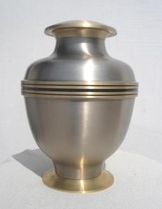 Urna de Metal Antigua para Funerales y Cremaciones, Urna de Metal Clásica de Lujo a Buen Precio, Color Marrón Metálico, Urna para Cenizas de Mascotas y Humanos - Product Image 6