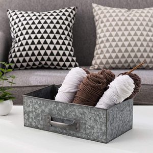 Caddy de herramientas de almacenamiento de metal hecho a mano en galvanizado, perfecto para organización de escritorio y utensilios de cocina, soluciones de almacenamiento de mesa - Product Image 4