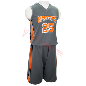 Uniforme de baloncesto 100% poliéster para hombre, uniforme personalizado para jóvenes - Product Image 4