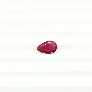 100% Natural Non Treated Non Heated Ruby Pear Faceted Gemstone Superior Quality Jewelry Use Ruby On Sale