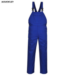 High Quality Workwear Dress with Full Sleeves Coverall <b>Men</b> and Women's <b>Dungarees</b> Made of Spandex and Cotton - Product Image 2