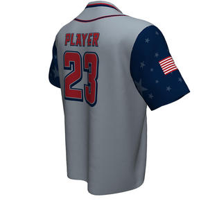 Camisetas de béisbol promocionales personalizadas al por mayor, jersey de béisbol sublimado personalizado barato - Product Image 3