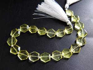 ลูกปัดคริสตัลเหลี่ยมเพชรพลอยควอตซ์มะนาวอัญมณีหลวมสำหรับทำเครื่องประดับมีสีเหลืองทองน้ำเงินหนึ่งเส้น - Product Image 3