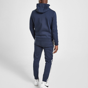 Chándal de Forro Polar Personalizado OEM, 100% Poliéster, Sudadera con Cremallera de Marca Privada para Hombre, Manga Corta, Corte Ajustado, Tallas Grandes, Invierno - Product Image 3