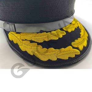 Venta al por mayor personalizado desmontable ceremonial uniforme vestido gorra oficial ceremonial gorra con visera - Product Image 4