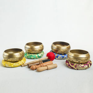 Bol chantant en bronze tibétain fait à la main grandeur nature artisanat en métal de guérison sonore pour une thérapie sonore efficace - Product Image 2