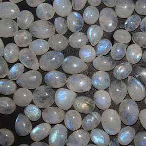 พลอยมูนสโตนธรรมชาติขนาดคละสี,พลอย Cabochon สำหรับทำเครื่องประดับ - Product Image 3