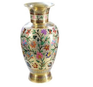 High Quality Metal <b>Flower</b> Pot Indian Hand Craved <b>Black</b> Home Decorative <b>Flower</b> <b>Vases</b> For Table Decor . - Product Image 4