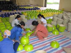 Viet Nam Natural Living Salade artisanale Bol en bambou peint en bambou Artisanat - Product Image 2