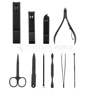 Ensemble professionnel de soins des ongles en acier inoxydable de 18 pièces en rose, coupe-ongles incarnés, outil de pédicure, kit de manucure et pédicure - Product Image 2
