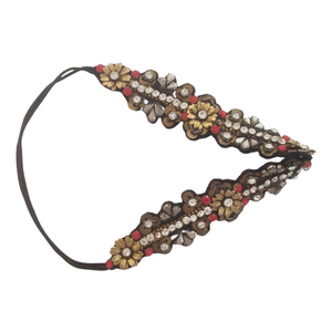 Bandeaux pour femmes et filles, tenue en métal doré, artisanal à la main, avec fleurs en or,, prix en vrac - Product Image 1