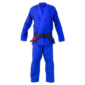 2024 alta calidad 450 Gsm logotipo personalizado Jiu Jitsu brasileño Gi para hombres uniforme BJJ azul hecho 100% algodón arte marcial personalizado - Product Image 1
