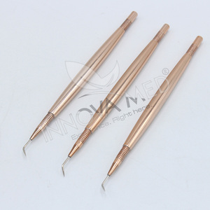 Etiqueta privada, nuevas herramientas de elevación de pestañas de Metal de acero inoxidable, extensiones de pestañas con puntas de fibra puntiagudas, pinzas de pestañas de alta calidad - Product Image 3