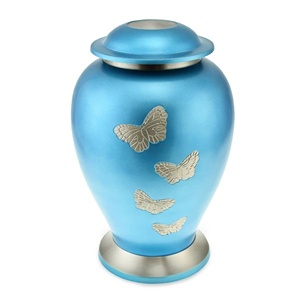 Urnes funéraires en métal en forme de dôme de qualité supérieure Sculpture de papillon de luxe Fournitures funéraires accrocheuses Forte demande - Product Image 4