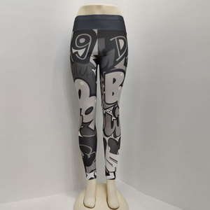 Pantalones deportivos teñidos con lazo de cintura alta para mujer Leggings de talla grande XL con función de realce Pantalones de Yoga de cintura alta al por mayor - Product Image 6