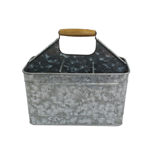 Hot Selling Customized Handmade Metal Bucket Caddy Food Storage Bins Refrigerator Organizer Food Storage Indian manufacturer