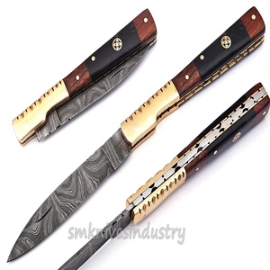 Elegant Style Custom Hand Made Damascus Blade Folding <b>Knife</b> (Smk1462) - Product Image 4