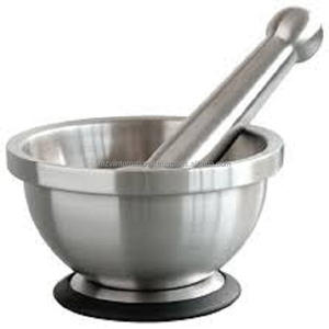 Mortero y caballete de acero inoxidable - Product Image 4