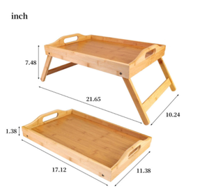 ถาดเสิร์ฟไม้ดีไซน์สวย ขาพับได้ คุณภาพสูง โลหะสร้างสรรค์ TCM-511 รูปทรงสี่เหลี่ยมผืนผ้าอเนกประสงค์ โลหะแบบกำหนดเองได้ - Product Image 2