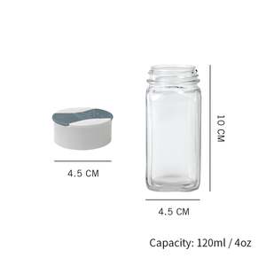 [Holar] ขวดแก้วเปล่าแบบเติมได้พร้อมฝาฟลาปเปอร์เพื่อเทหรือเขย่า - Product Image 5