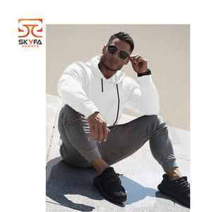 High Quality Hoodie Pullover Winter Thick Fleece Blank Solid Color Hoodie For Men - Product Image 4