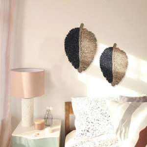 Tapis de sol multifonctionnel en forme de feuilles, benne murale naturelle tissée en jonc de mer, cm - Product Image 1