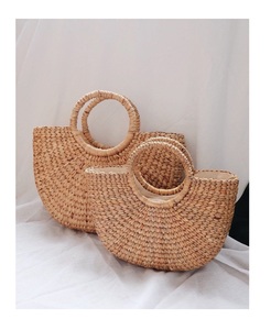 Natural Water Hyacinth Eco-Friendly Home Decor Rectangle <b>Storage</b> <b>Basket</b> with Handle for Clothing and Multi-Purpose Use - Product Image 6