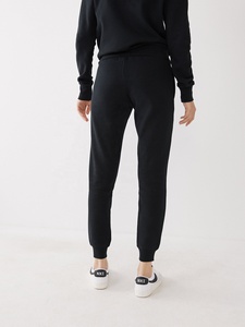 Noir couleur coton polaire fermeture éclair femmes survêtement nouveauté Logo personnalisé décontracté confortable manches longues survêtement pour les femmes - Product Image 5