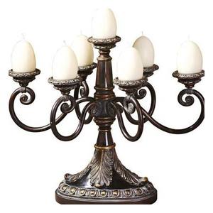 Candelabro de 5 brazos para interiores y exteriores para bodas, decoraciones navideñas para restaurantes, candelabros navideños, pilar de Metal, Navidad - Product Image 1