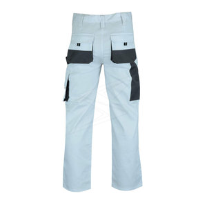 Pantalon réfléchissant imperméable à haute visibilité, pantalon de sécurité jaune à rayures avec poches multiples - Product Image 2