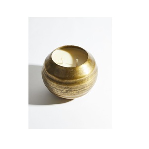 Fabricante de contenedor de lata de vela de cobre hecho a mano y tarro de vela con logotipo personalizado contenedor de cera de soja y votivo de metal ideal - Product Image 3