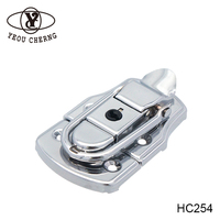 HC254 Nickelé À Dégagement Rapide Verrouillage À Bascule Matériel Simple Assemblage Vintage Professionnel En Aluminium Cas D'expédition Serrures pour