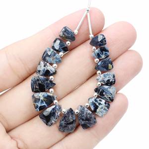 ลูกปัดหินอัญมณีธรรมชาติ pietersite ทำด้วยมือคุณภาพสูง8x6มม. ลูกปัดแบบหลวมรูปเหลี่ยมเพชรพลอย12X8MM ล้านล้านสำหรับเครื่องประดับประมาณ - Product Image 5