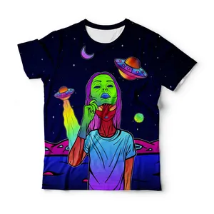 wholesale custom all over 3d sublimation digital printing men t shirt