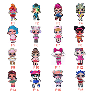 Gần đây phổ biến vá lớn mắt vá phim hoạt hình hình con số sequin cô bé búp bê thêu vá cho T-Shirt - Product Image 6